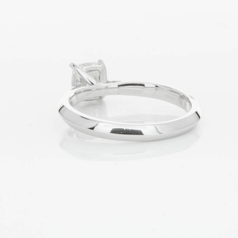 18ct White Gold 1.03ct Cushion Cut Diamond Venetian Ring-Ring-Walker & Hall