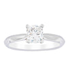 18ct White Gold 1.03ct Cushion Cut Diamond Venetian Ring-Ring-Walker & Hall
