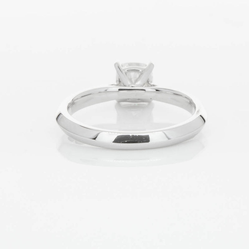 18ct White Gold 1.03ct Cushion Cut Diamond Venetian Ring-Ring-Walker & Hall