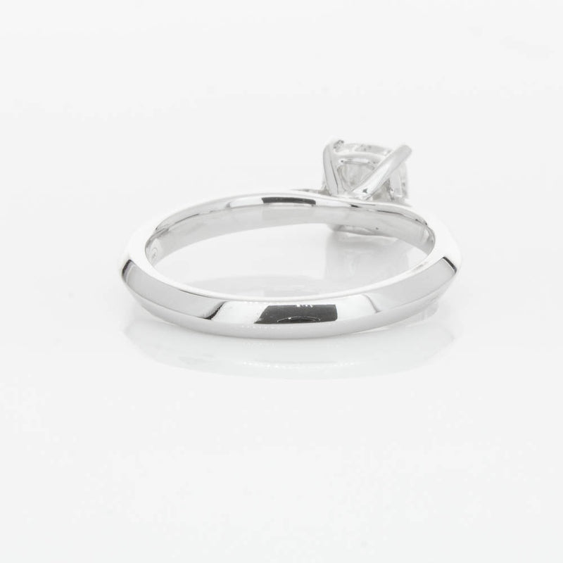 18ct White Gold 1.03ct Cushion Cut Diamond Venetian Ring-Ring-Walker & Hall
