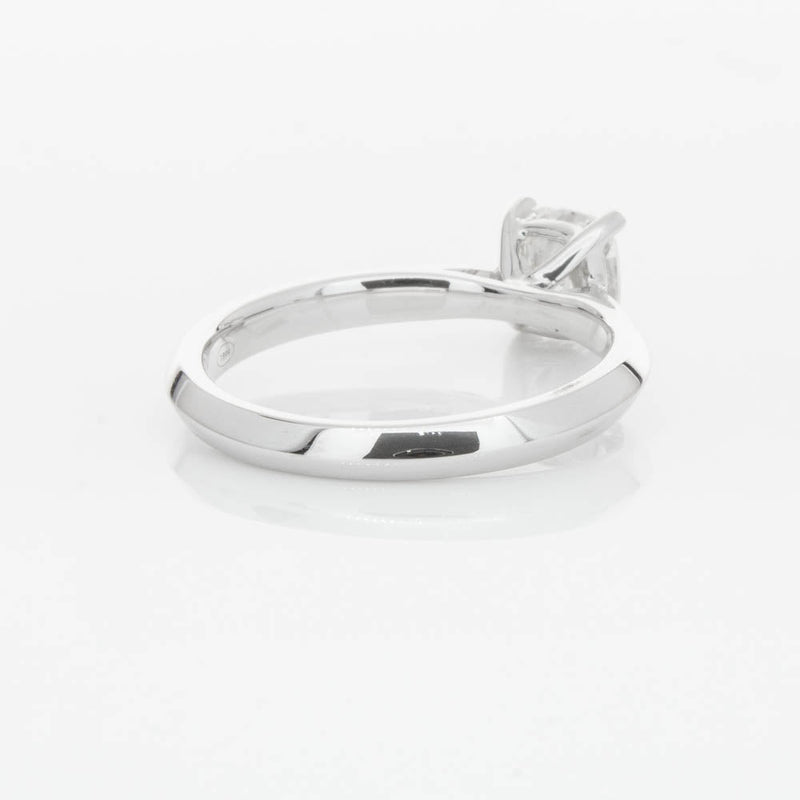 18ct White Gold 1.03ct Cushion Cut Diamond Venetian Ring-Ring-Walker & Hall
