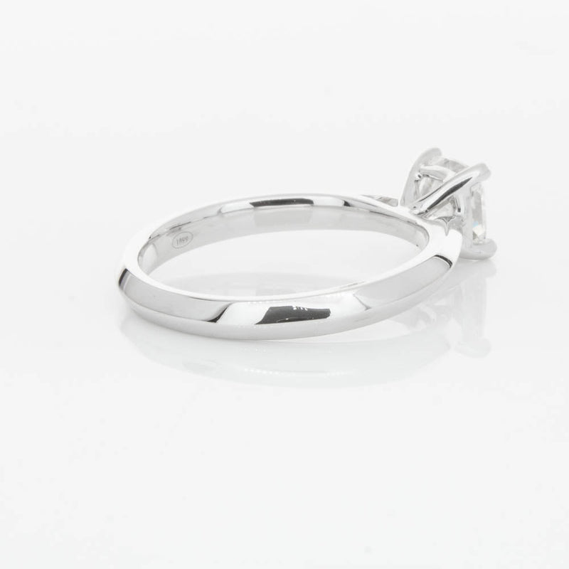 18ct White Gold 1.03ct Cushion Cut Diamond Venetian Ring-Ring-Walker & Hall
