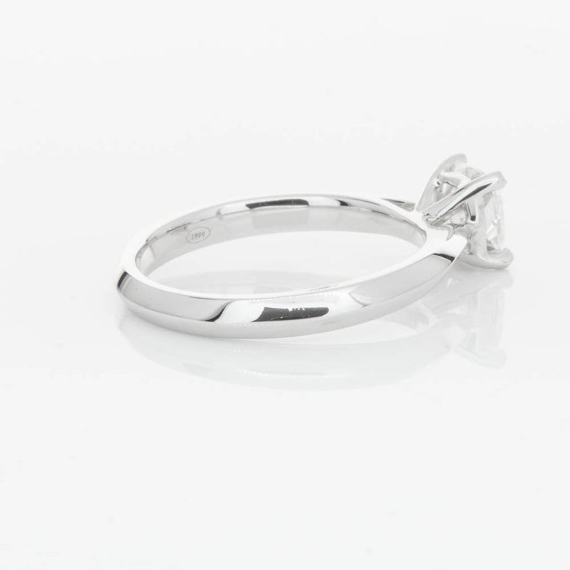 18ct White Gold 1.03ct Cushion Cut Diamond Venetian Ring-Ring-Walker & Hall