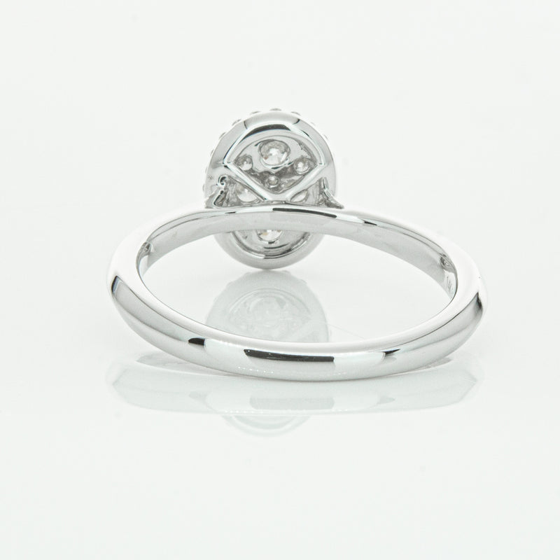 14ct White Gold Diamond Oval Saturn Ring-Ring-Walker & Hall