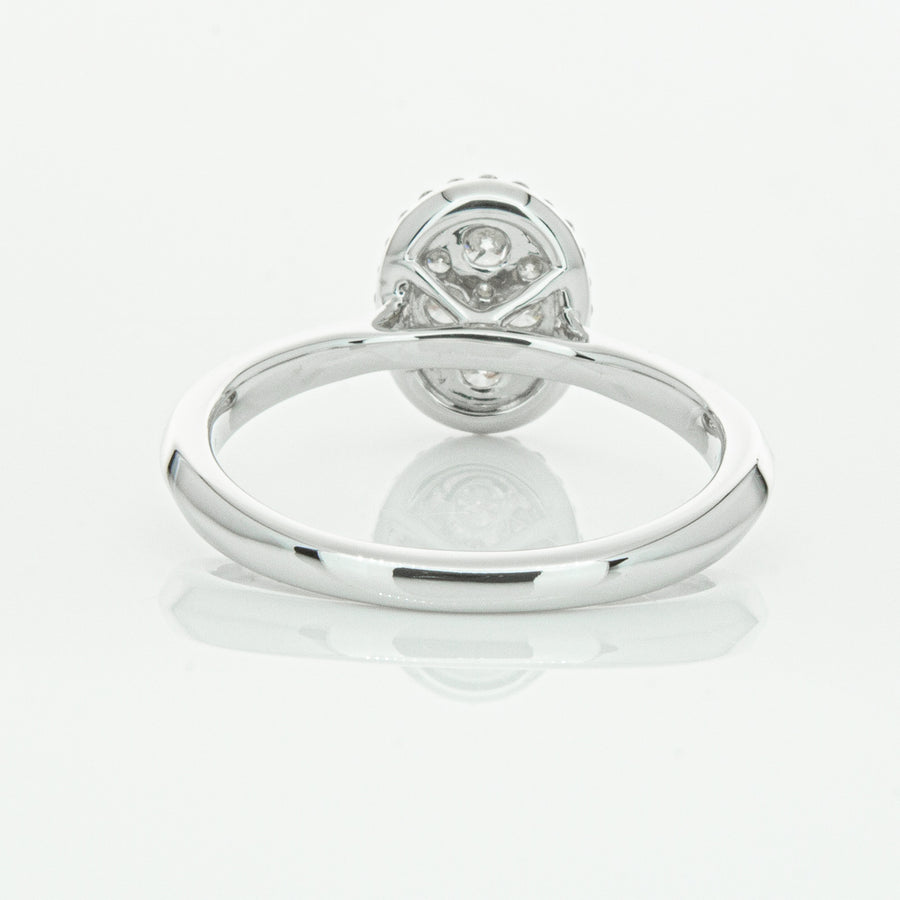 14ct White Gold Diamond Oval Saturn Ring-Ring-Walker & Hall
