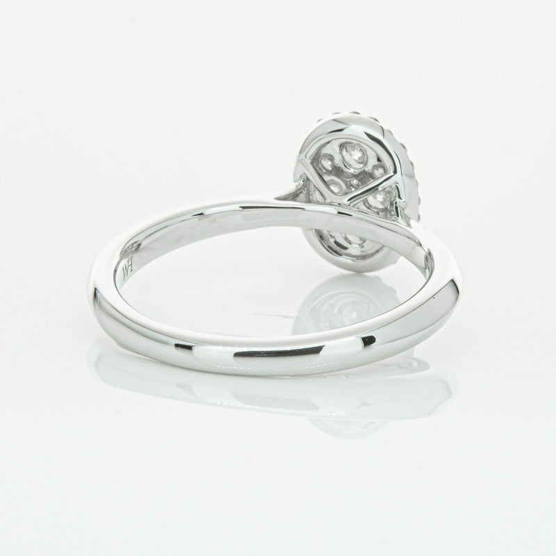 14ct White Gold Diamond Oval Saturn Ring-Ring-Walker & Hall