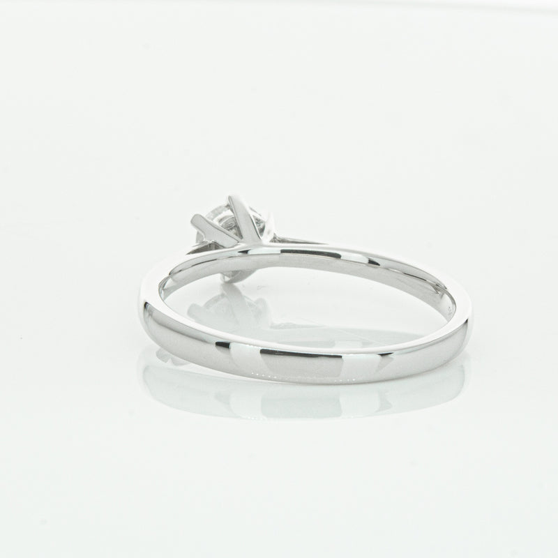 14ct White Gold .40ct Diamond Lunette Ring-Ring-Walker & Hall