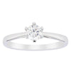 14ct White Gold .40ct Diamond Lunette Ring-Ring-Walker & Hall