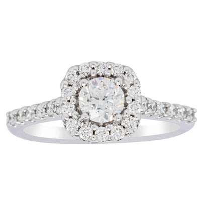 18ct White Gold .50ct Diamond Manhattan Ring-Ring-Walker & Hall