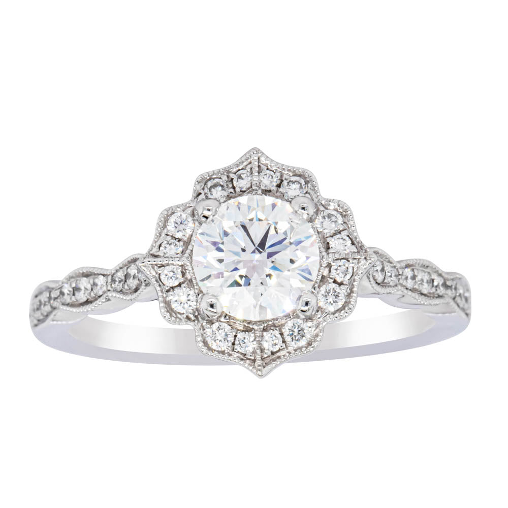 18ct White Gold .73ct Diamond Paramount Ring-Ring-Walker & Hall
