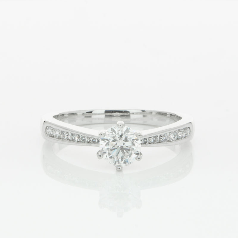 Platinum .59ct Diamond Avalon Ring-Ring-Walker & Hall