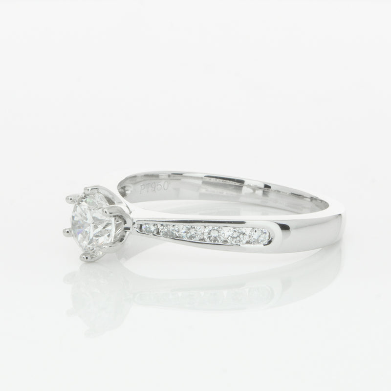 Platinum .59ct Diamond Avalon Ring-Ring-Walker & Hall