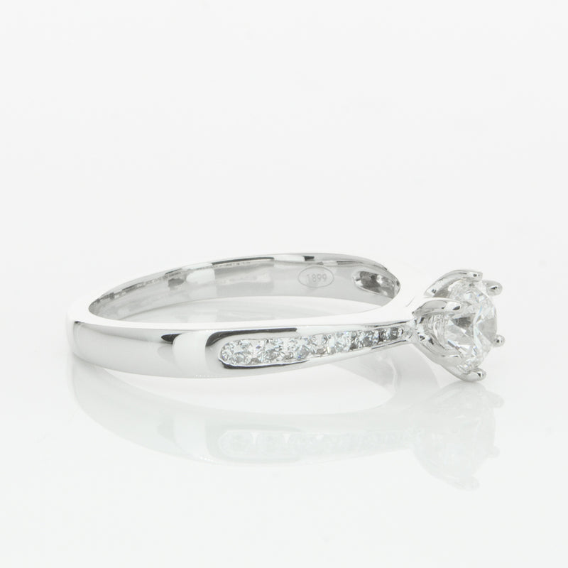 Platinum .59ct Diamond Avalon Ring-Ring-Walker & Hall