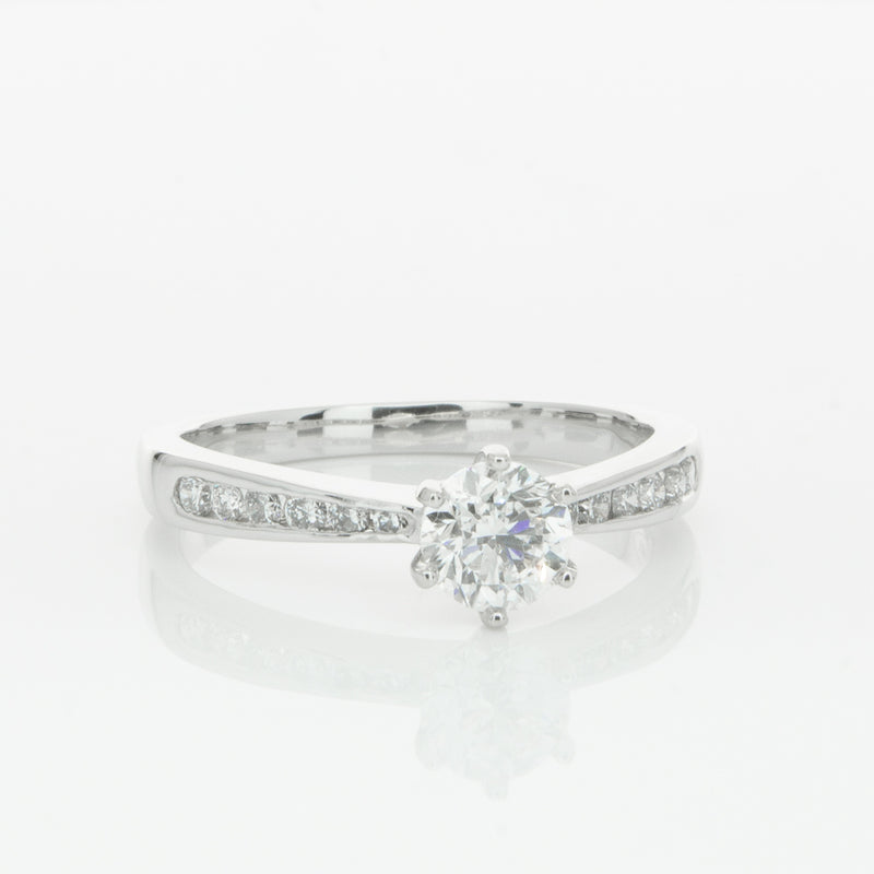 Platinum .59ct Diamond Avalon Ring-Ring-Walker & Hall