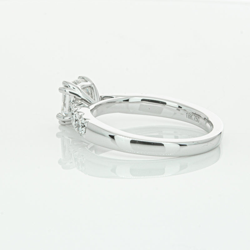 18ct White Gold 1.29ct Cushion Cut Diamond Phoenix Ring-Ring-Walker & Hall