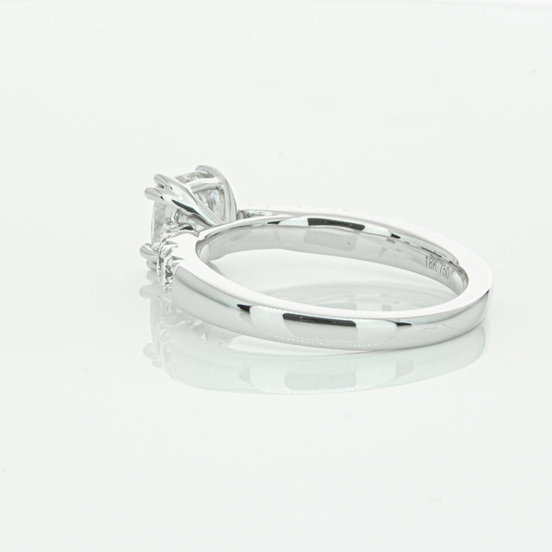 18ct White Gold 1.29ct Cushion Cut Diamond Phoenix Ring-Ring-Walker & Hall