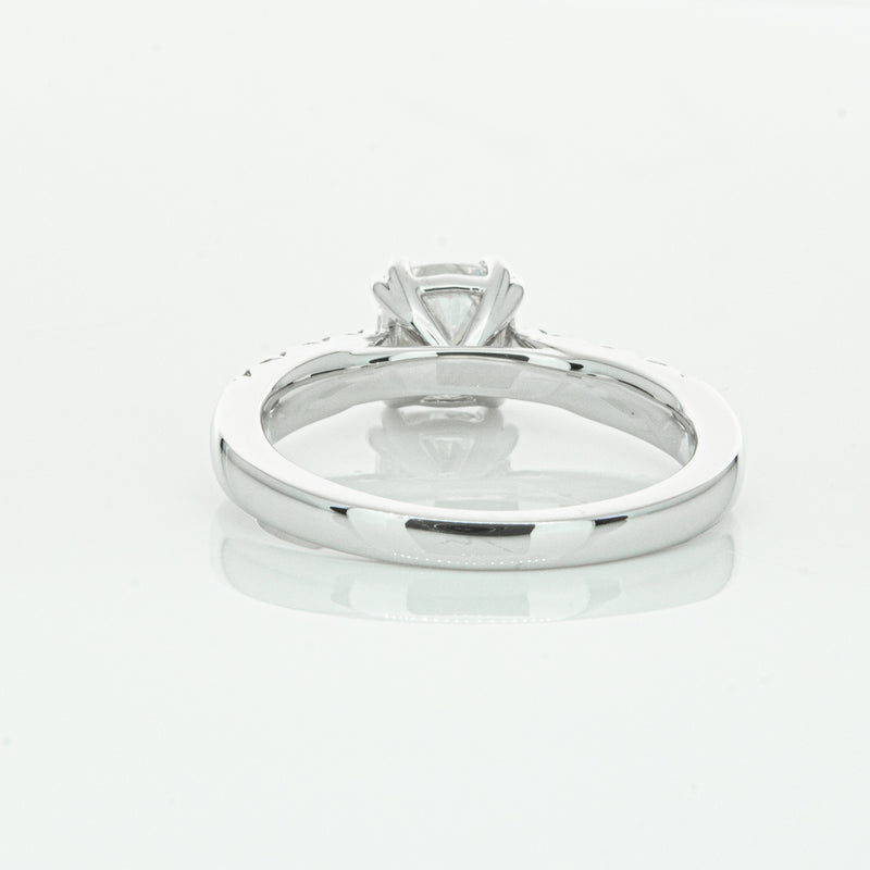 18ct White Gold 1.29ct Cushion Cut Diamond Phoenix Ring-Ring-Walker & Hall