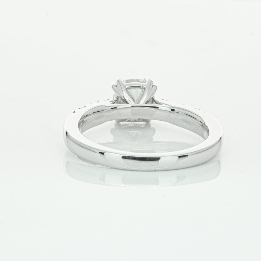 18ct White Gold 1.29ct Cushion Cut Diamond Phoenix Ring-Ring-Walker & Hall