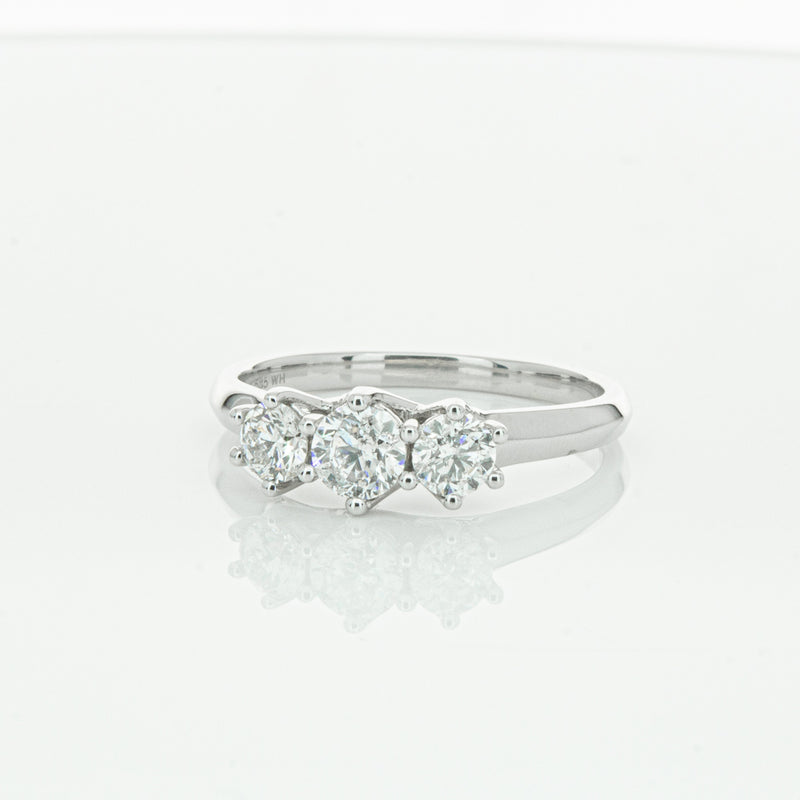 14ct White Gold .70ct Diamond Charis Ring-Ring-Walker & Hall