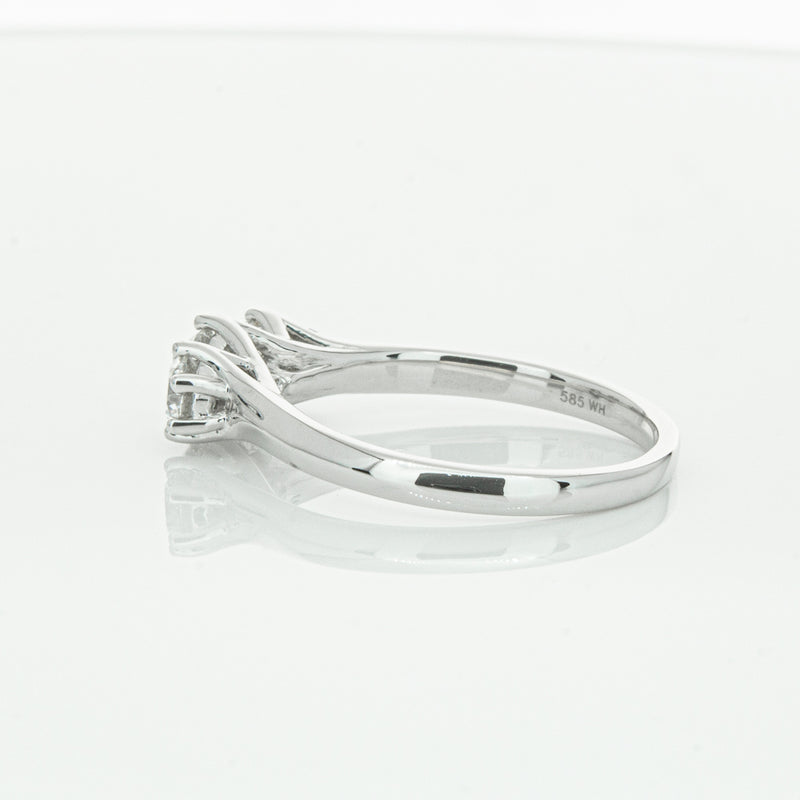 14ct White Gold .70ct Diamond Charis Ring-Ring-Walker & Hall