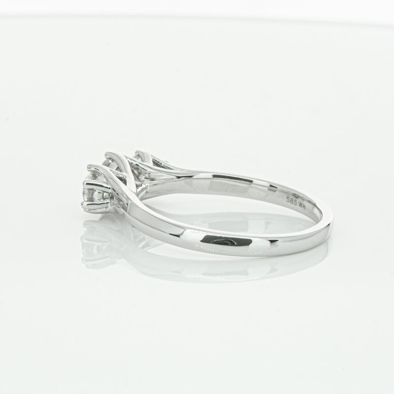 14ct White Gold .70ct Diamond Charis Ring-Ring-Walker & Hall