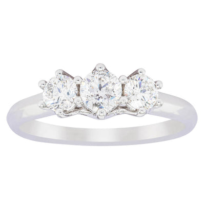 14ct White Gold .70ct Diamond Charis Ring-Ring-Walker & Hall