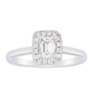 18ct White Gold .53ct Diamond Melody Ring-Ring-Walker & Hall