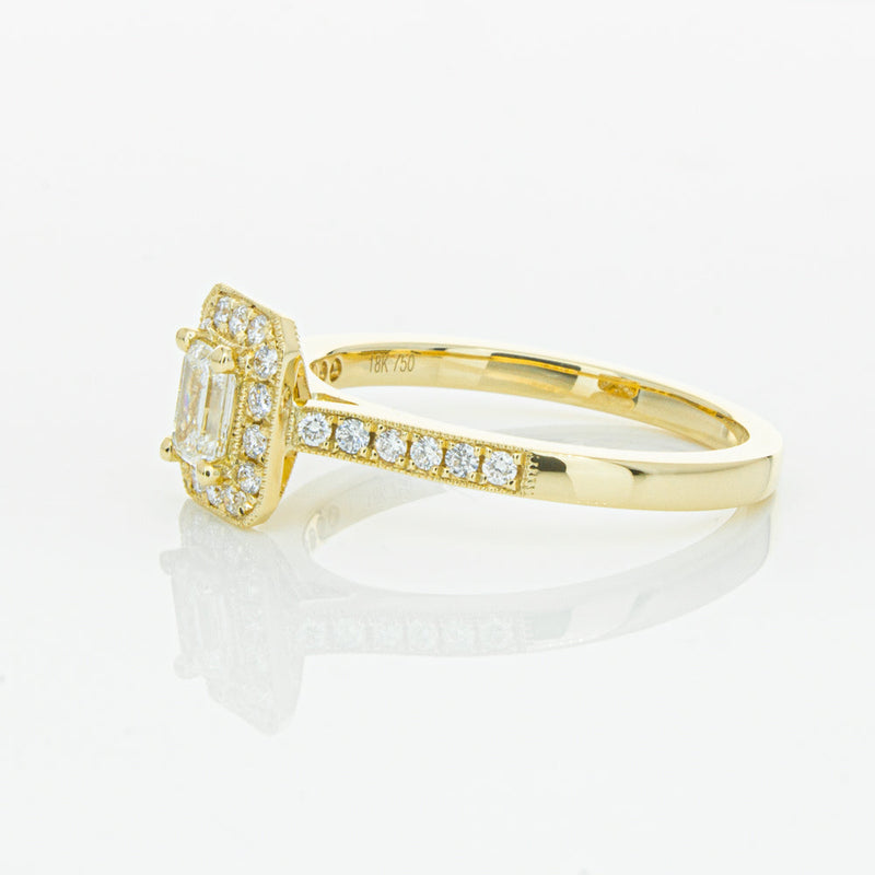 18ct Yellow Gold .30ct Diamond Aria Ring-Ring-Walker & Hall