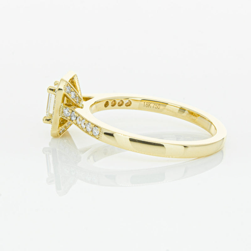 18ct Yellow Gold .30ct Diamond Aria Ring-Ring-Walker & Hall