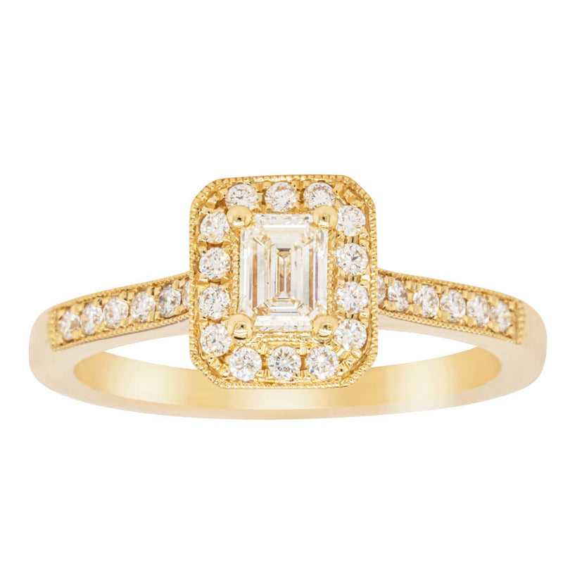 18ct Yellow Gold .30ct Diamond Aria Ring-Ring-Walker & Hall