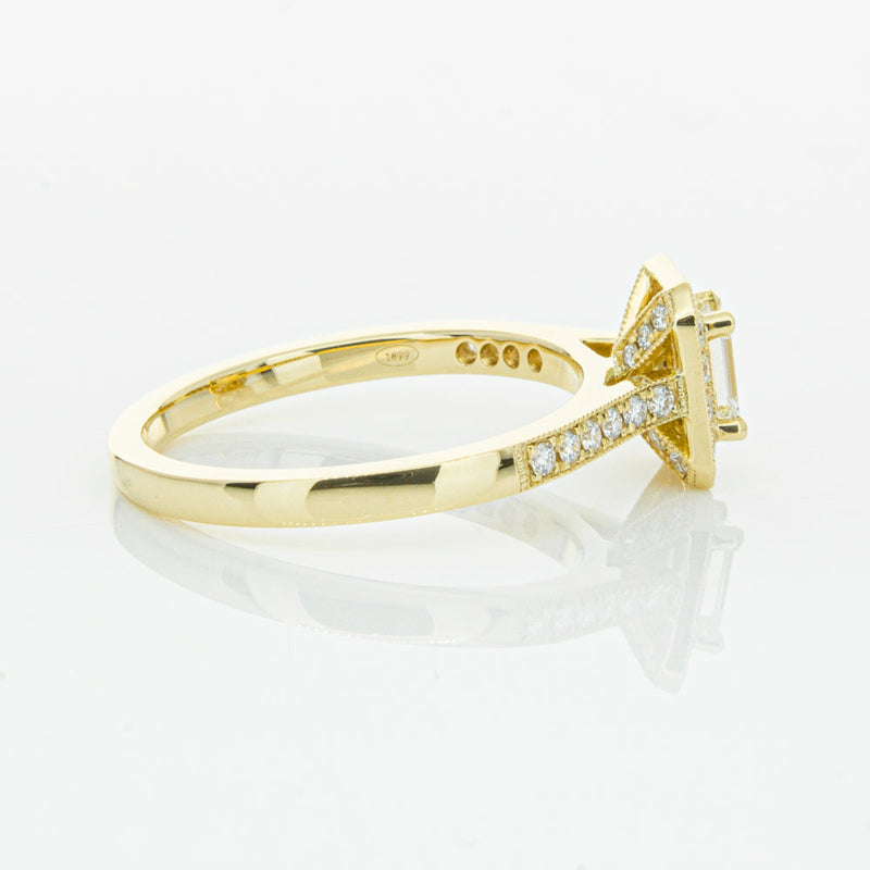 18ct Yellow Gold .30ct Diamond Aria Ring-Ring-Walker & Hall