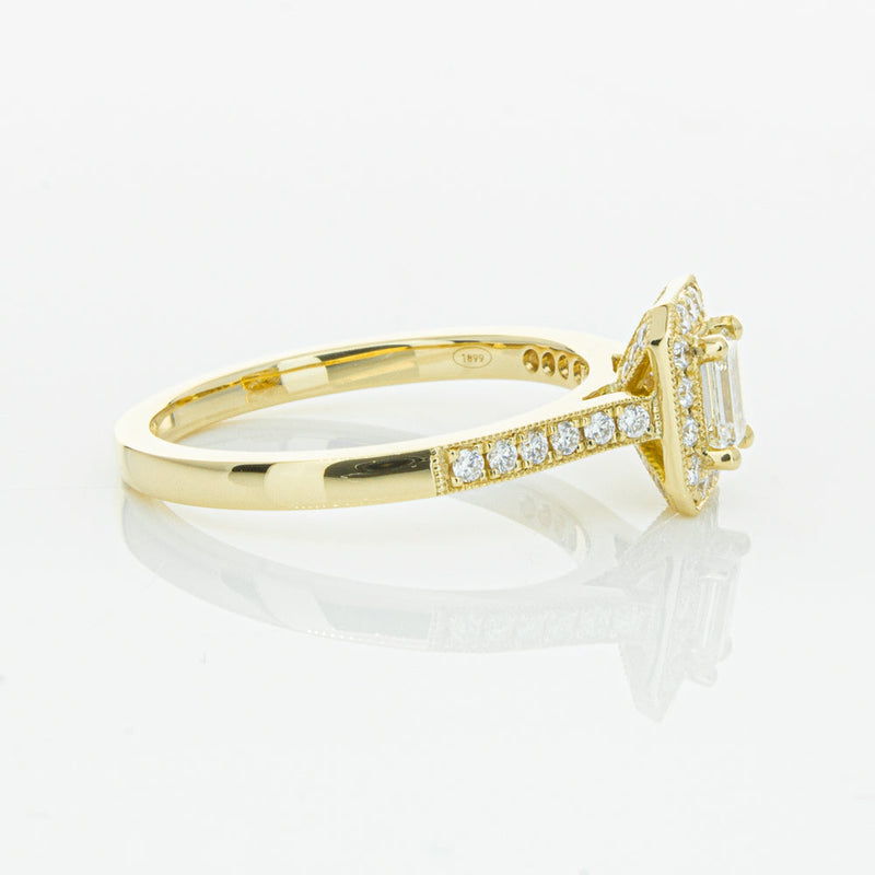 18ct Yellow Gold .30ct Diamond Aria Ring-Ring-Walker & Hall