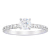 18ct White Gold .50ct Diamond Comet Ring-Ring-Walker & Hall