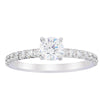 18ct White Gold .50ct Diamond Comet Ring-Ring-Walker & Hall