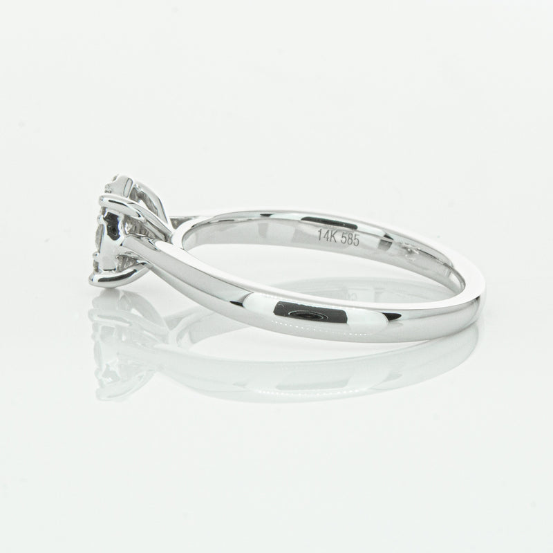 14ct White Gold Diamond Mila Ring-Ring-Walker & Hall
