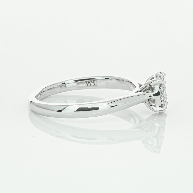 14ct White Gold Diamond Mila Ring-Ring-Walker & Hall