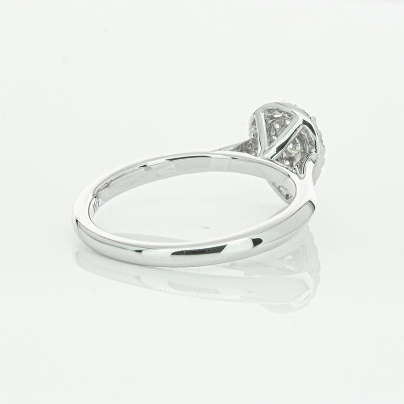 14ct White Gold Diamond Pear Saturn Ring-Ring-Walker & Hall