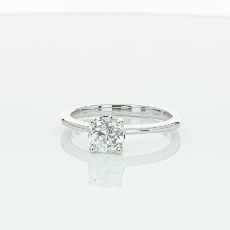 18ct White Gold Old Mine Cut Diamond Ring-Ring-Walker & Hall