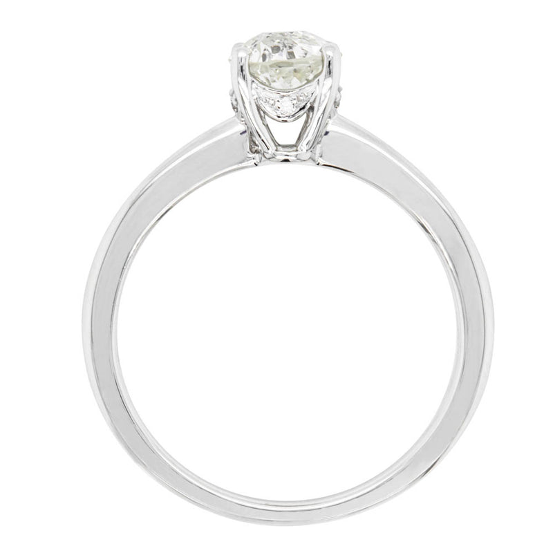 18ct White Gold Old Mine Cut Diamond Ring-Ring-Walker & Hall