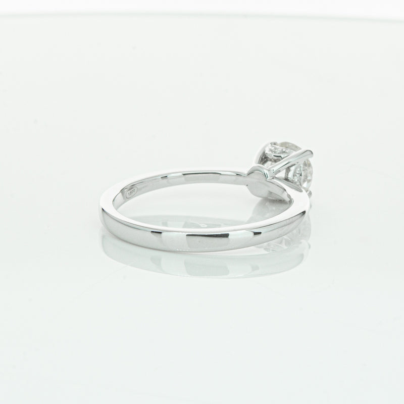 18ct White Gold Old Mine Cut Diamond Ring-Ring-Walker & Hall