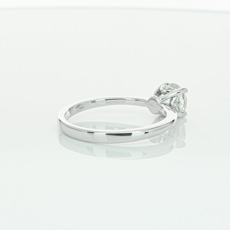 18ct White Gold Old Mine Cut Diamond Ring-Ring-Walker & Hall