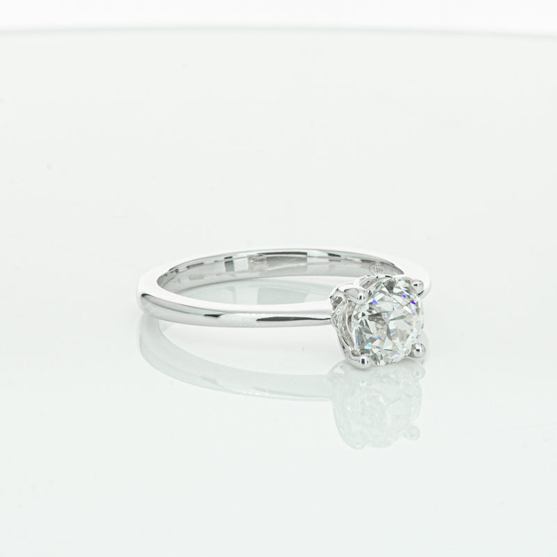 18ct White Gold Old Mine Cut Diamond Ring-Ring-Walker & Hall