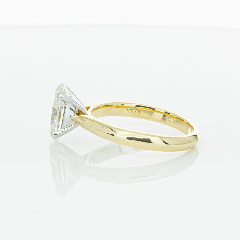 18ct Yellow Gold Oval Cut Diamond Venetian Ring-Ring-Walker & Hall