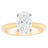 18ct Yellow Gold Oval Cut Diamond Venetian Ring-Ring-Walker & Hall