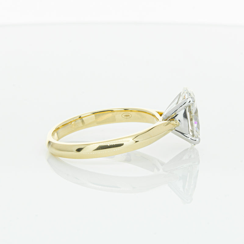 18ct Yellow Gold Oval Cut Diamond Venetian Ring-Ring-Walker & Hall