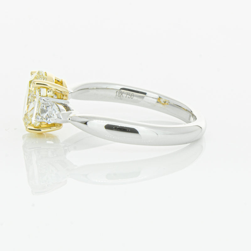 18ct White Gold Oval Cut Yellow Diamond Ayla Ring-Ring-Walker & Hall