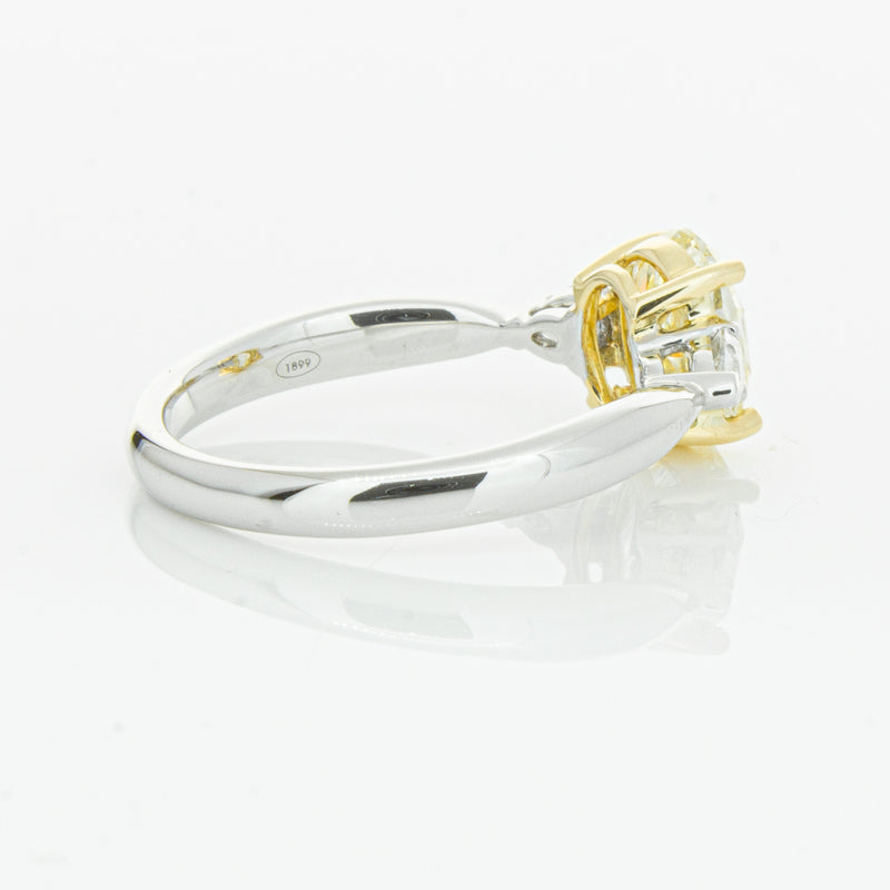 18ct White Gold Oval Cut Yellow Diamond Ayla Ring-Ring-Walker & Hall