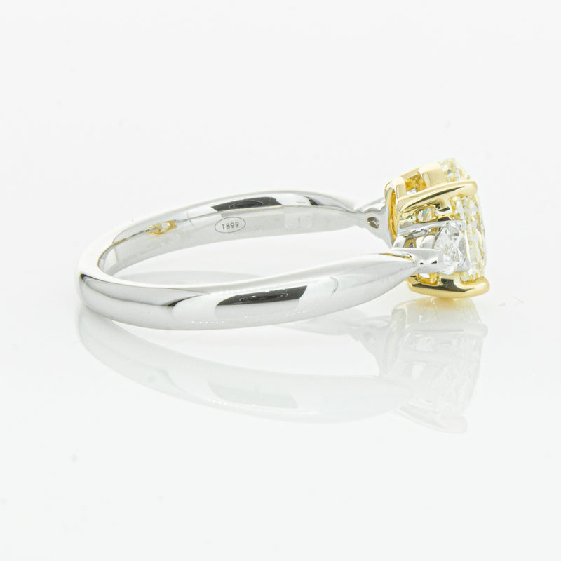 18ct White Gold Oval Cut Yellow Diamond Ayla Ring-Ring-Walker & Hall