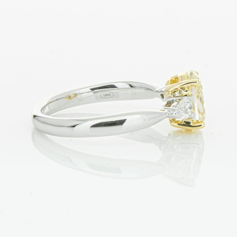 18ct White Gold Oval Cut Yellow Diamond Ayla Ring-Ring-Walker & Hall