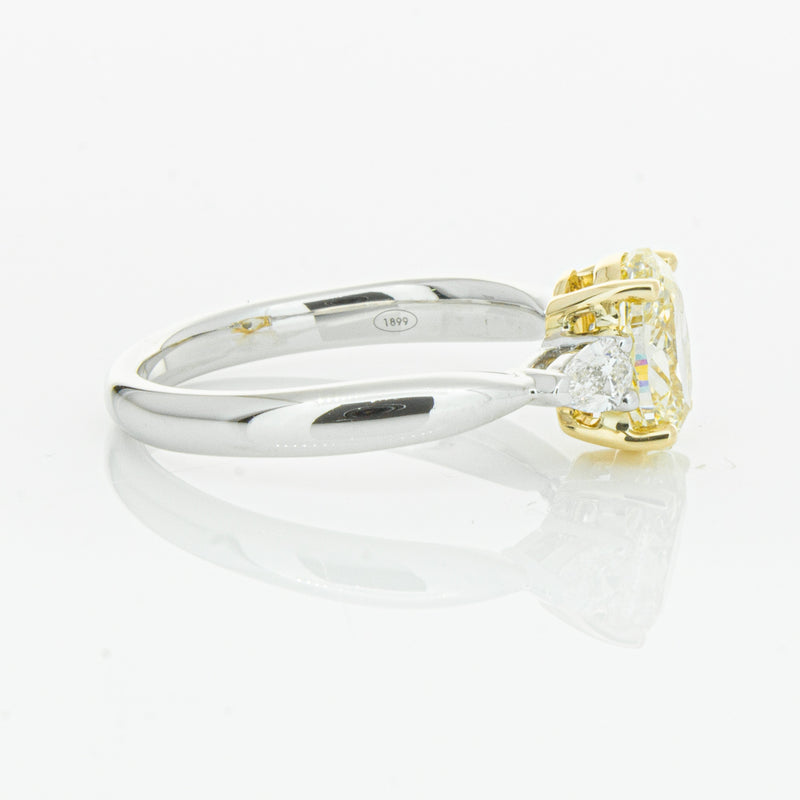 18ct White Gold Oval Cut Yellow Diamond Ayla Ring-Ring-Walker & Hall